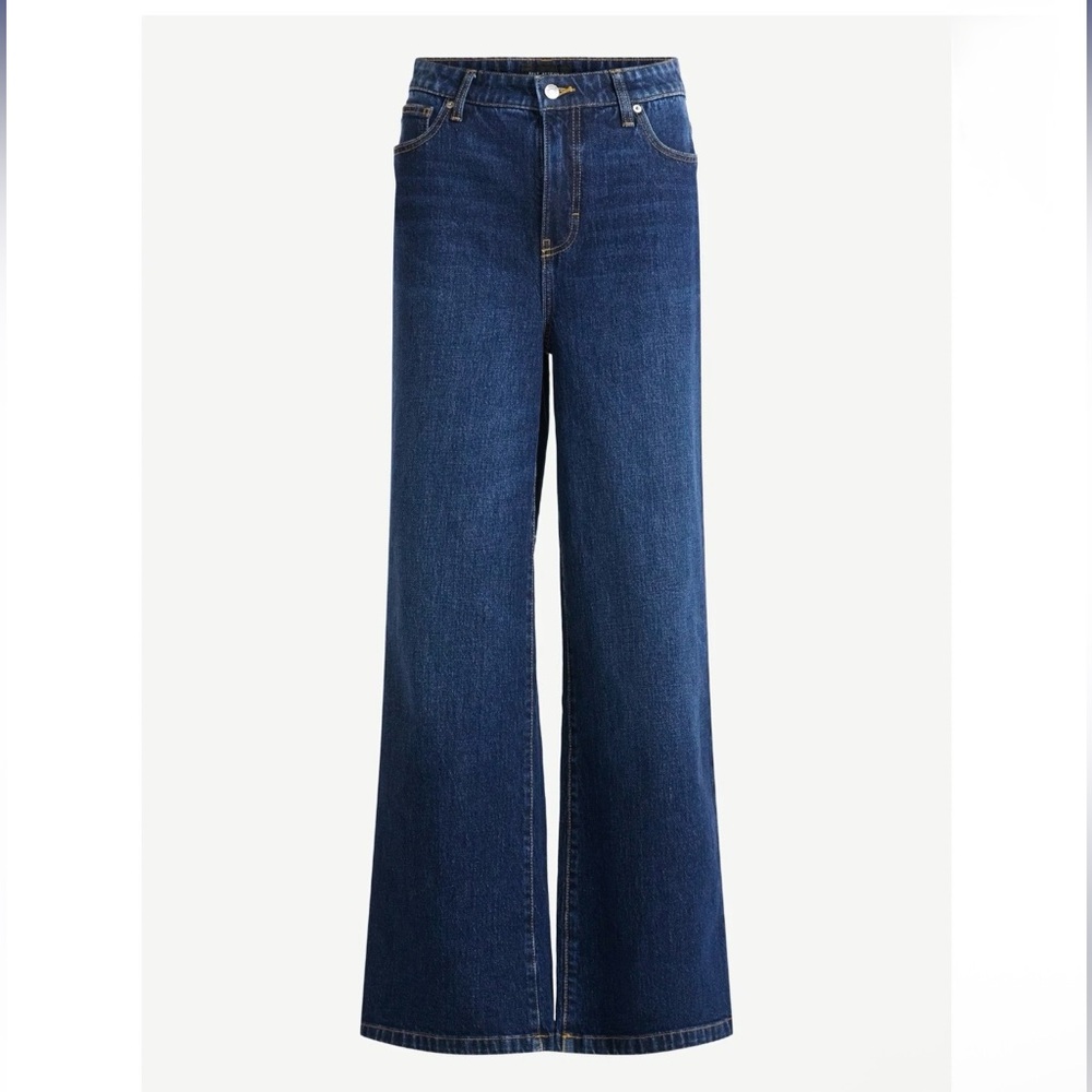 NWT Women's High-Rise, Full-Length Wide-Leg Jeans — 30" Inseam, Size: 0